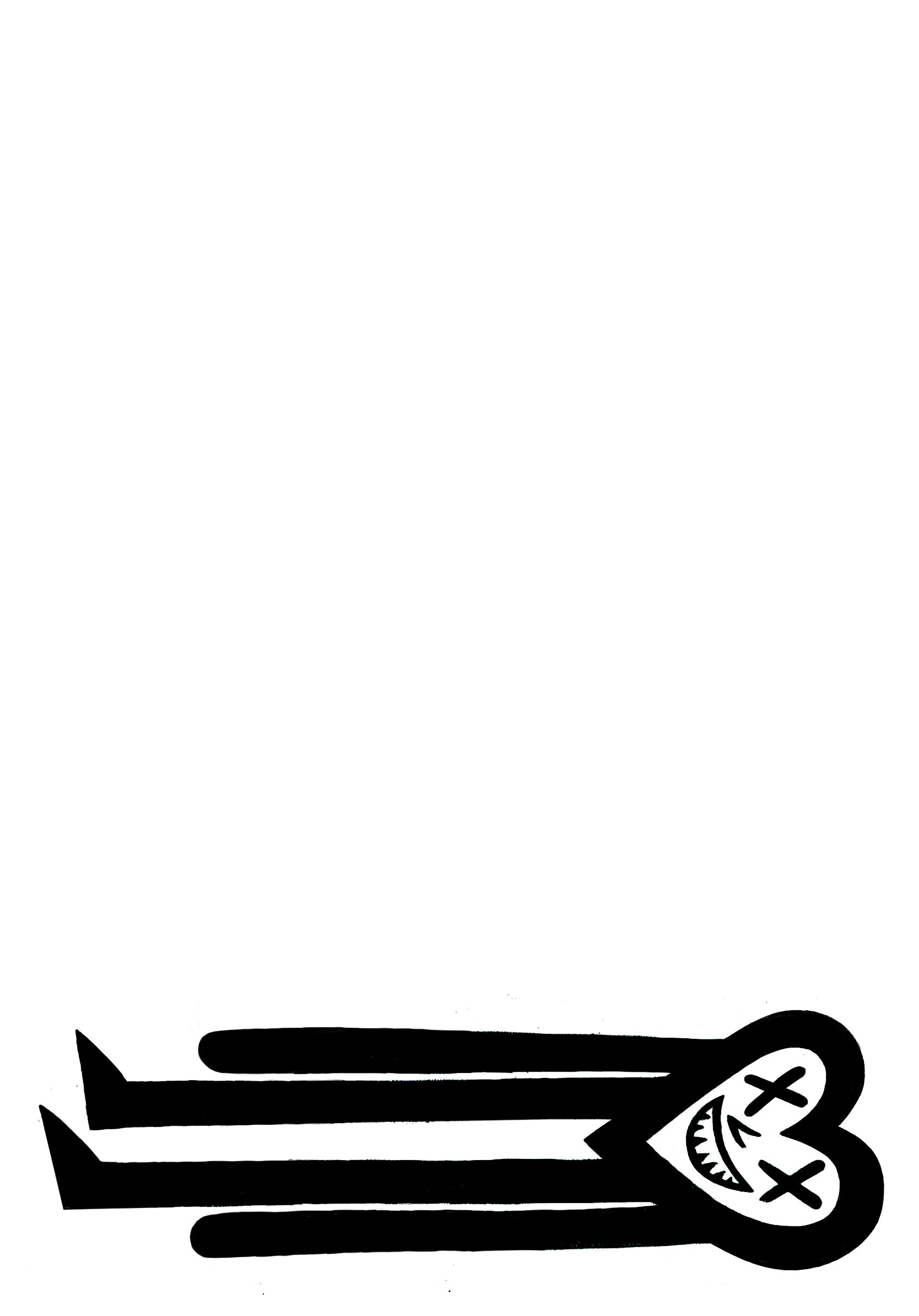 PICCLE P black heart character with long legs